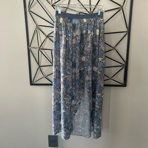 Zadig & Voltaire sz 40 Josia Wild Garden elastic waist maxi skirt